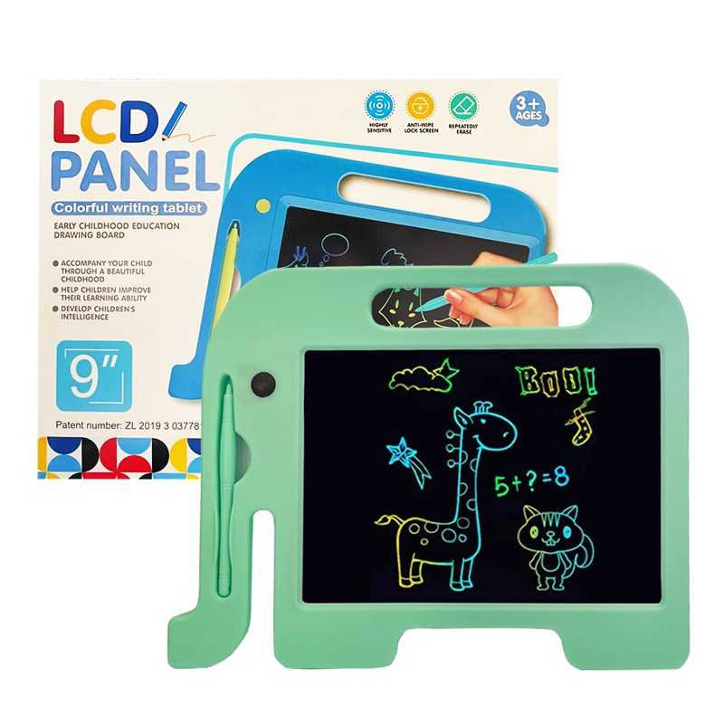 LCD Tablette d'écriture 12 pouces avec sac - écran coloré Doodle