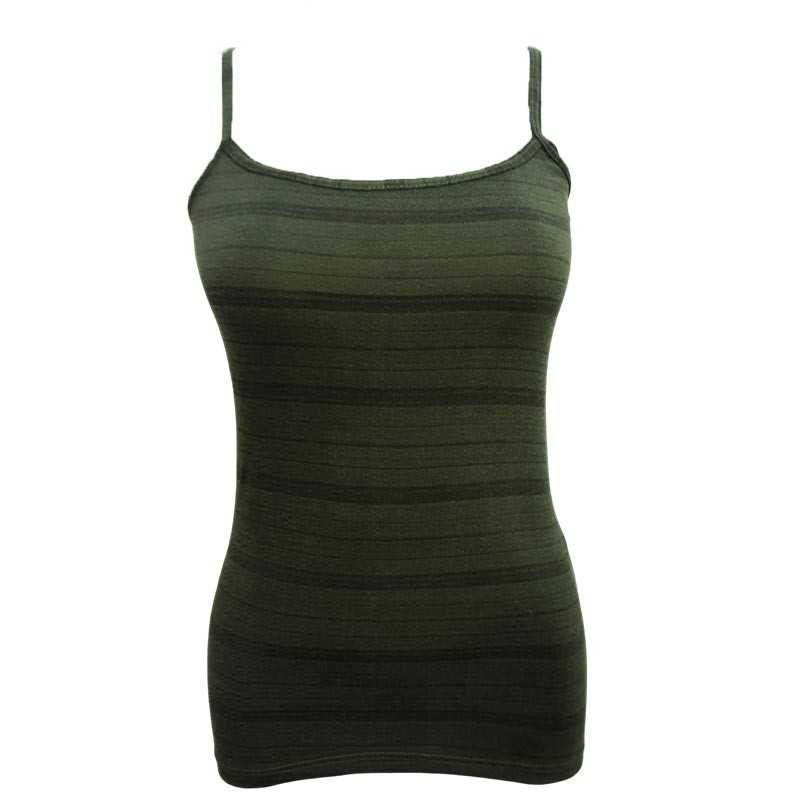 Tricot De Corps Pour Femme KAN Vert militaire rayée