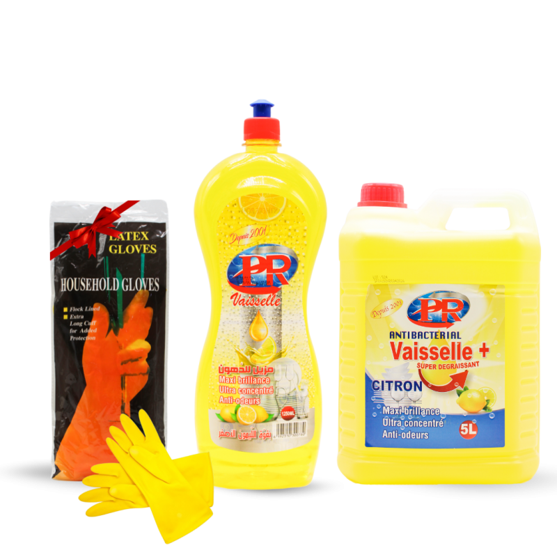 Pack Liquide Vaisselle + Gants Gratuit