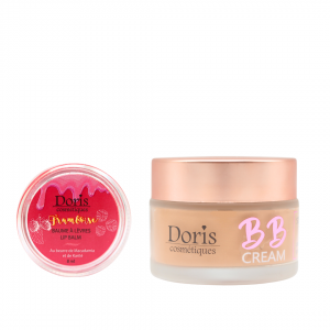 Pack BB Cream DORIS Beige Rosé & Baume à lèvre framboise