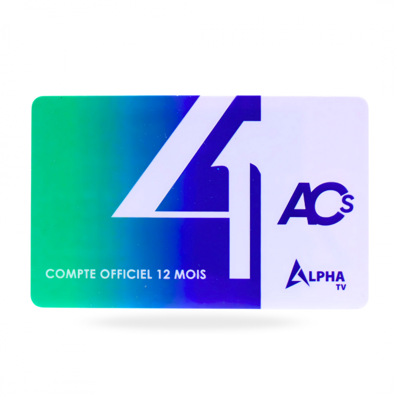 Carte Abonnement ALPHA 12 Mois